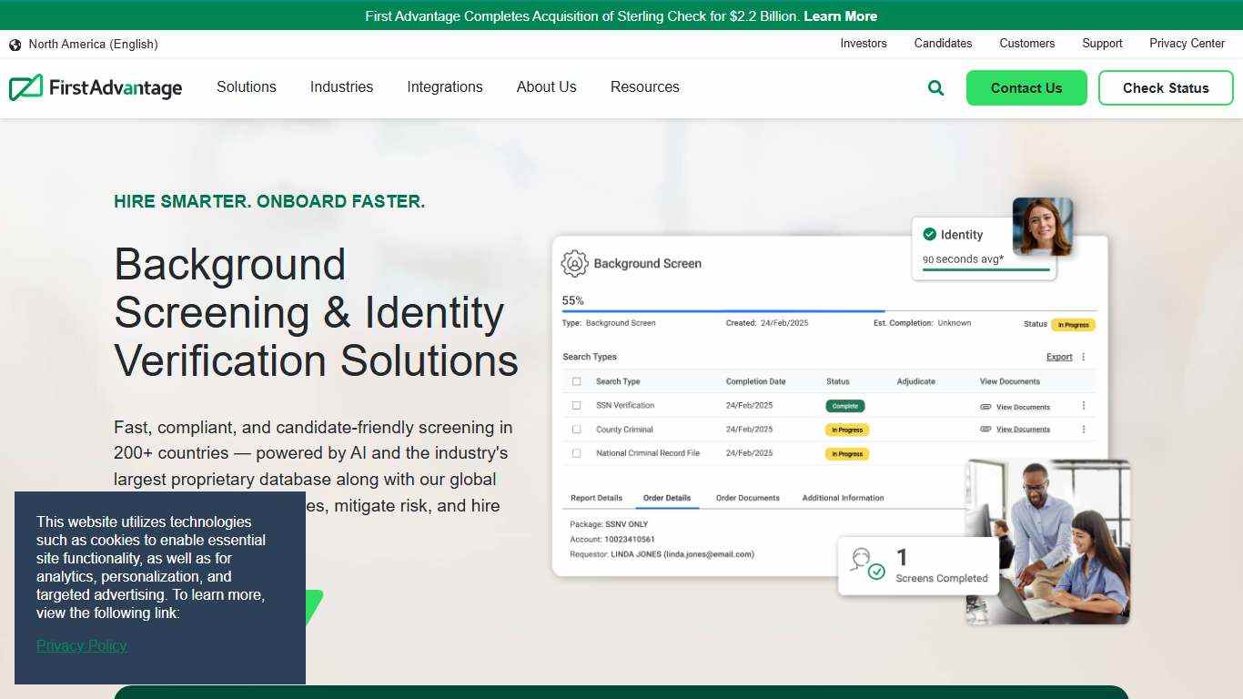 Global Background Checks & Screenings | First Advantage